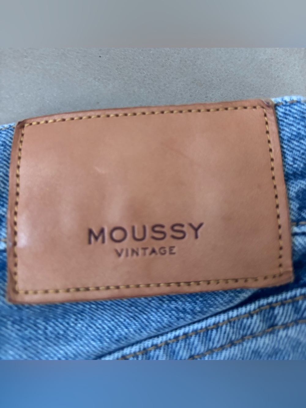 Moussy Vintage Button Fly Distressed Cutoff Denim Shorts Size 27 Made in Japan - Picture 5 of 8